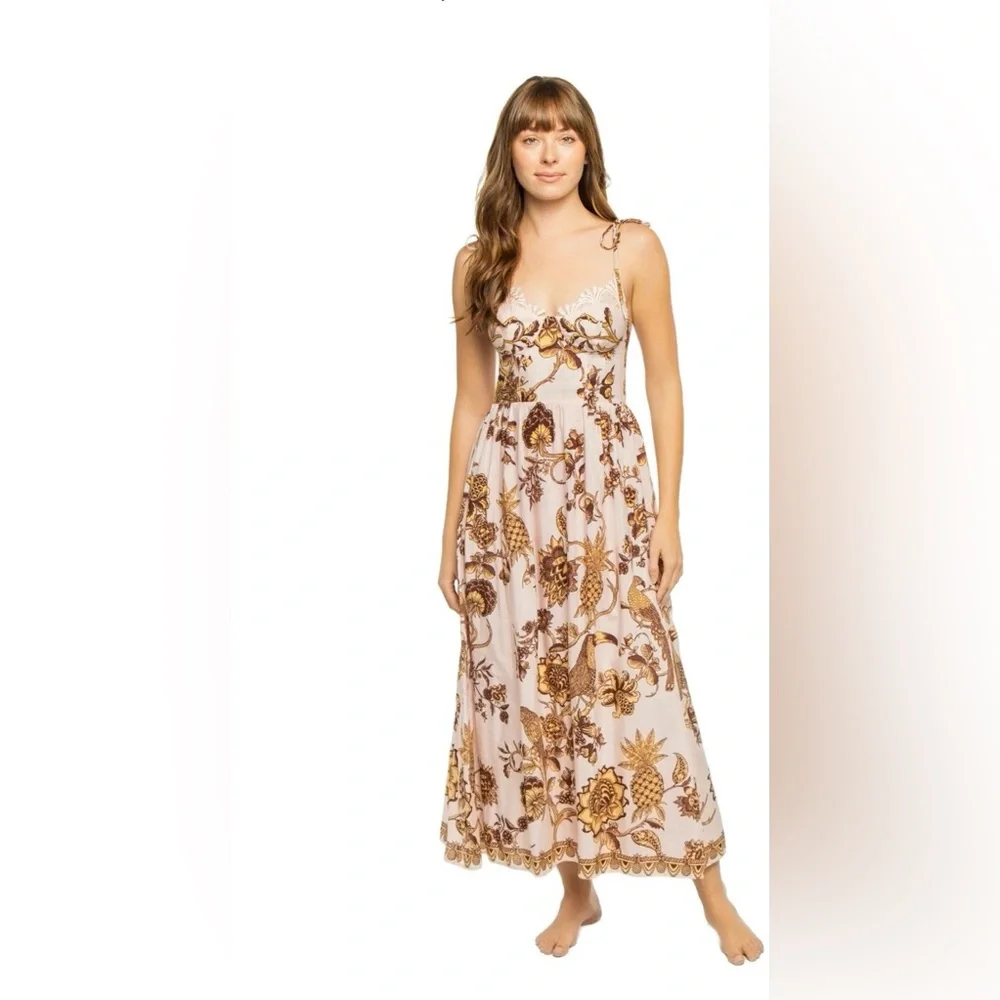 FARM RIO Tropical Landing Midi Dress size small - Picture 2 of 8